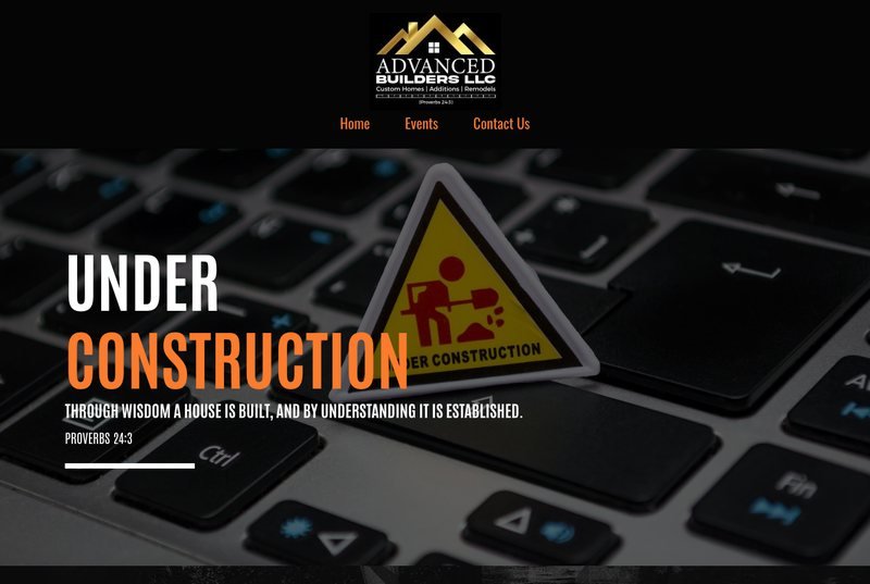 Screenshot of the advancedbuilders.org homepage