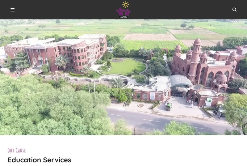 Screenshot of the almse.org homepage
