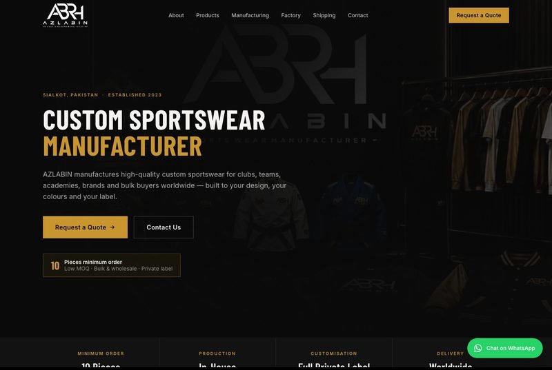 Screenshot of the azlabin.com homepage